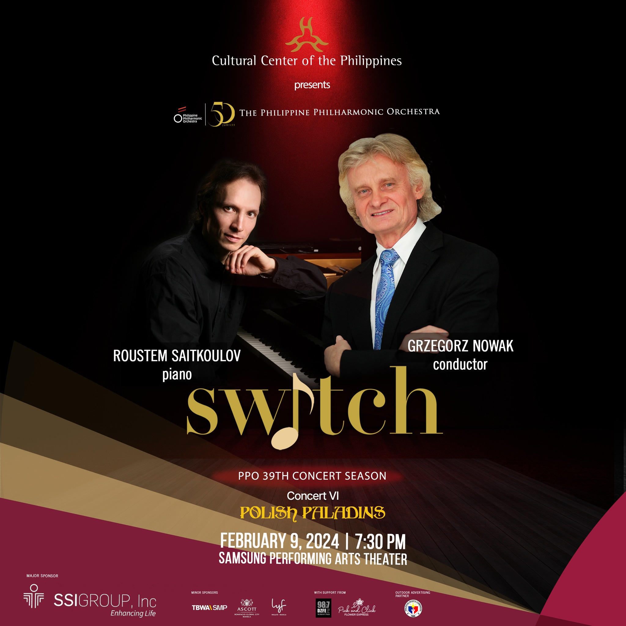 Philippine Philharmonic Orchestra: Switch (Concert Series VI - Polish Paladins) Image