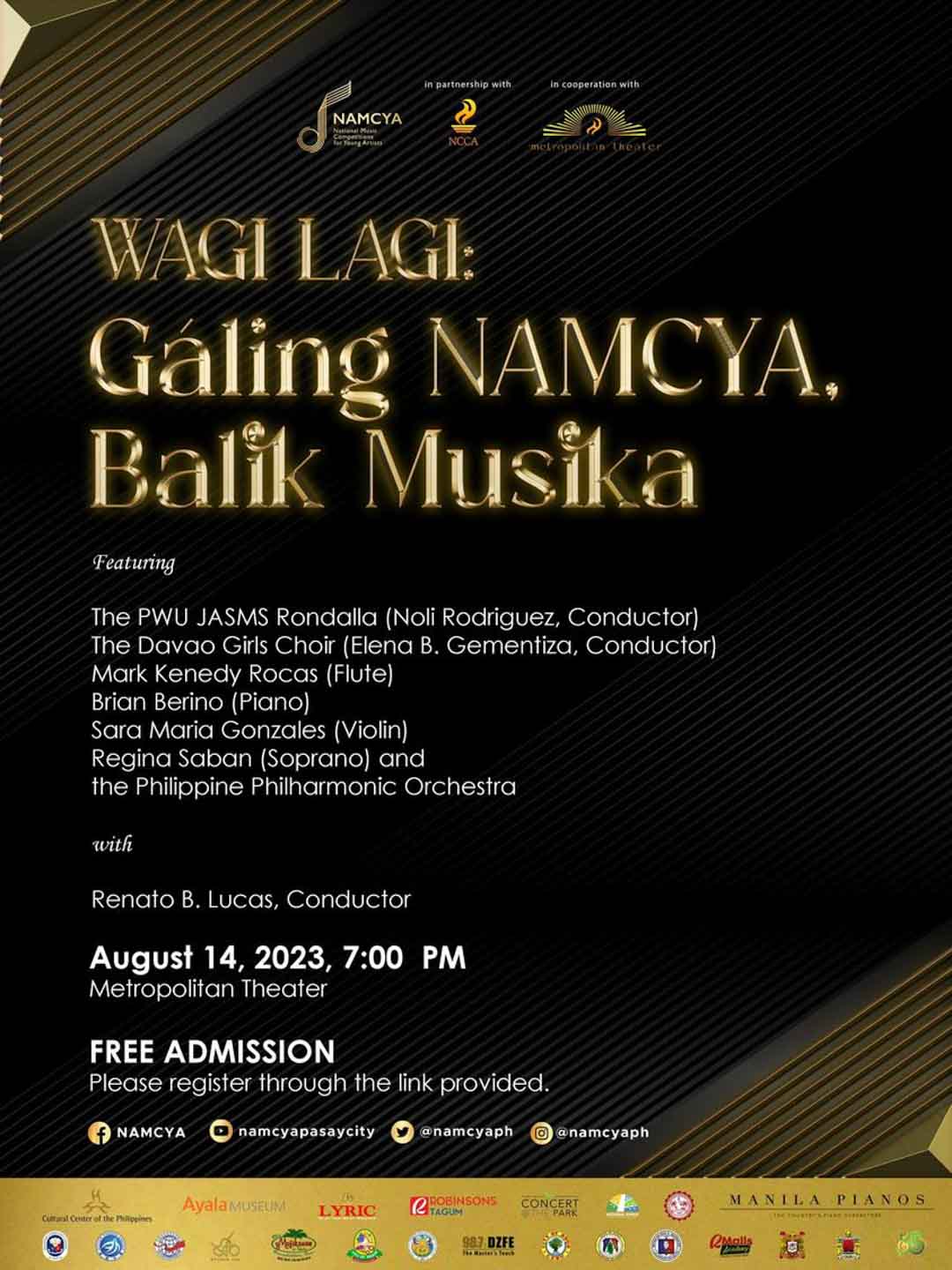 Wagi Lagi: Gáling NAMCYA, Balik Musika Image